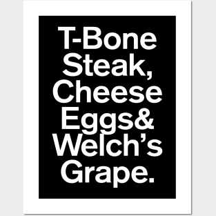 Guest Check 4409-1 - T-Bone Steak, Cheese Eggs, Welch's Grape Posters and Art